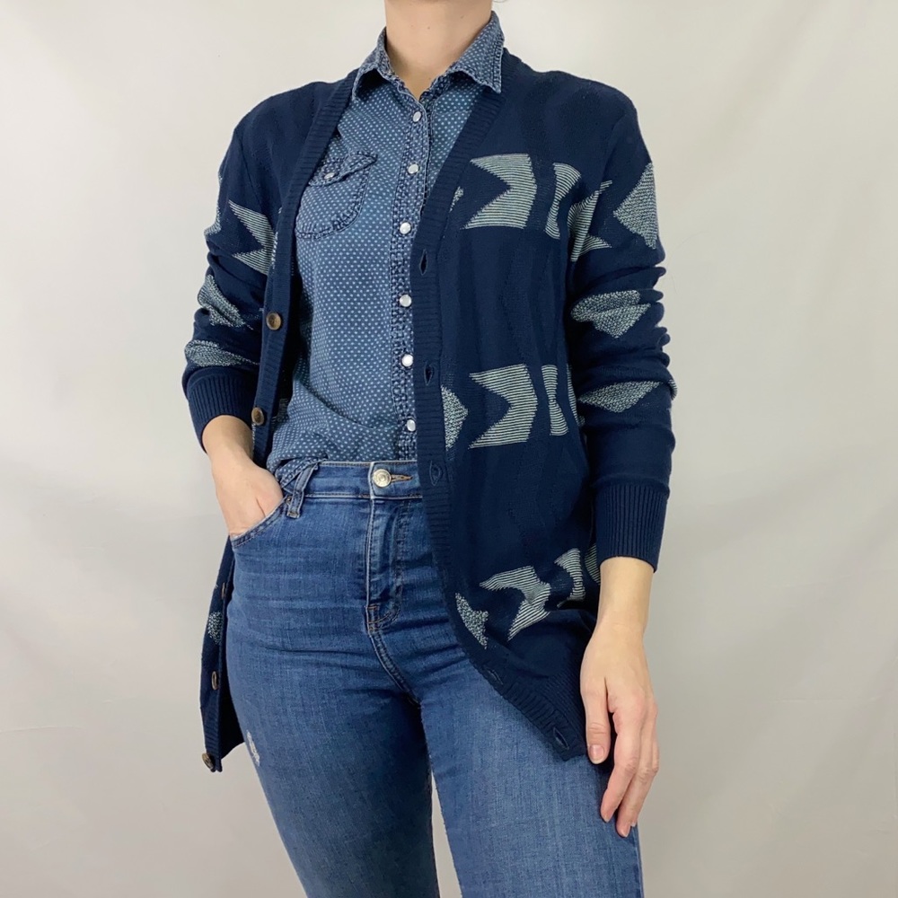 Samsøe Samsøe Jaller Jacquard Knit Cardigan - Picture 4 of 13